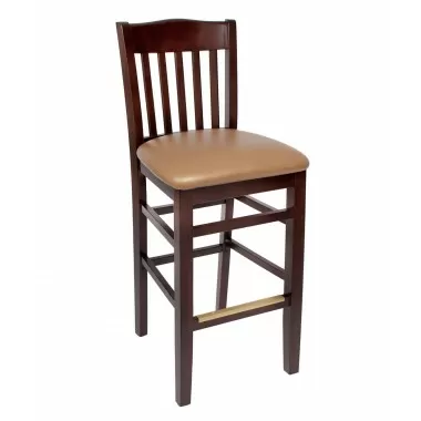 Columbia Barstool Dark Walnut  - With Cushion