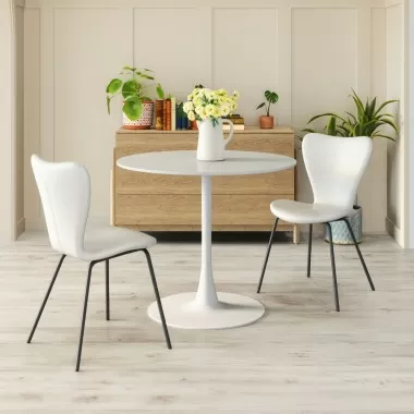 Dining Chair in White- Lifestyle 1