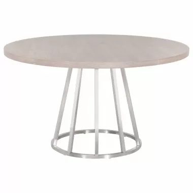 Turino Carrera 54 Round Dining Table Top - Natural Gray - Front