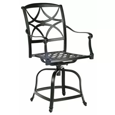 Woodard Wiltshire Swivel Counter Stool - Angled