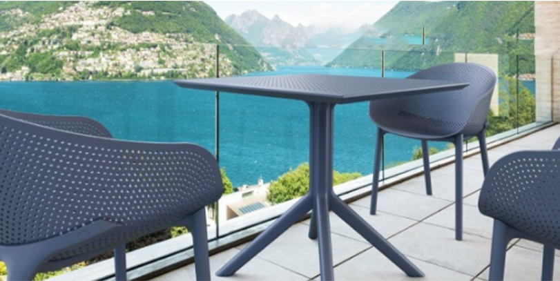 Resin patio table