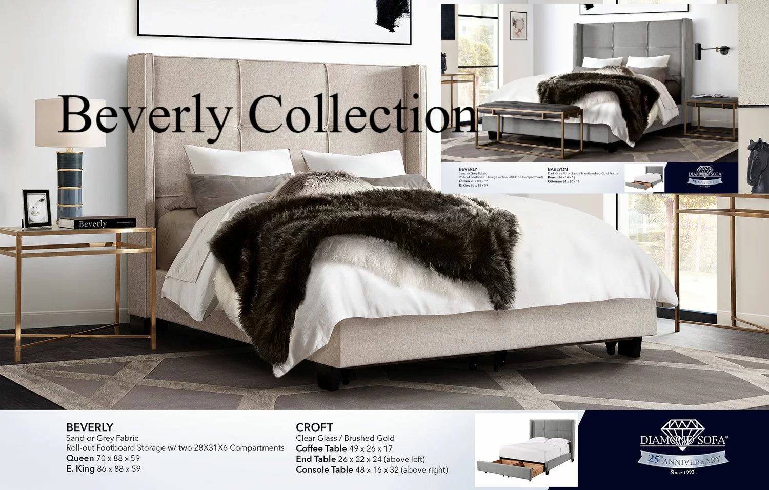 Diamond Sofa Beverly Collection Diamond Sofa Beverly Collection