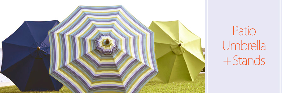Patio Umbrellas + Stands