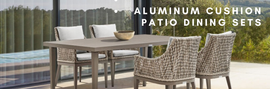 Aluminum Cushion Patio Dining Sets