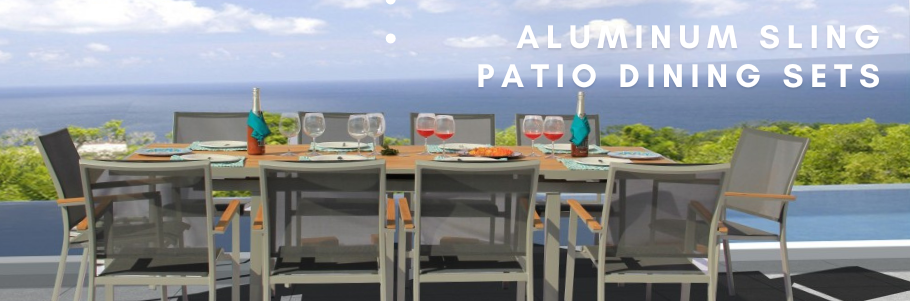 Aluminum Sling Patio Dining Sets