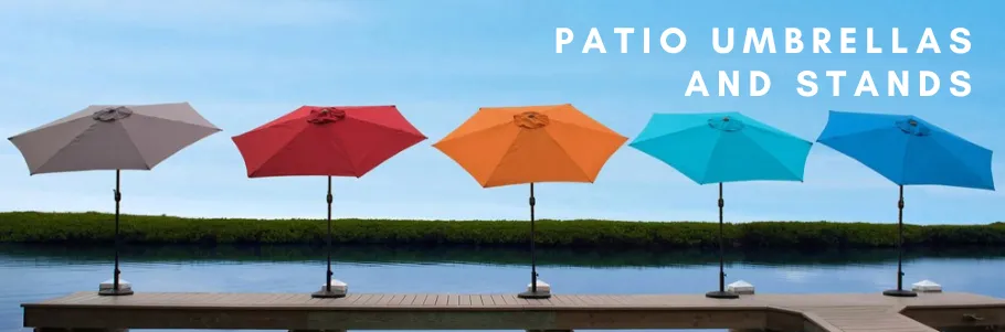 Patio Umbrellas + Stands