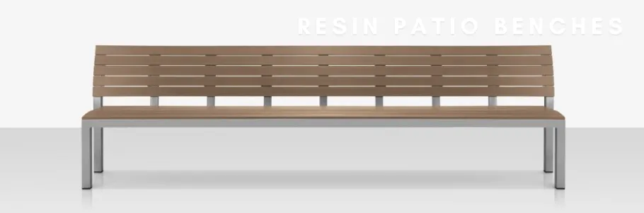 Resin Patio Benches