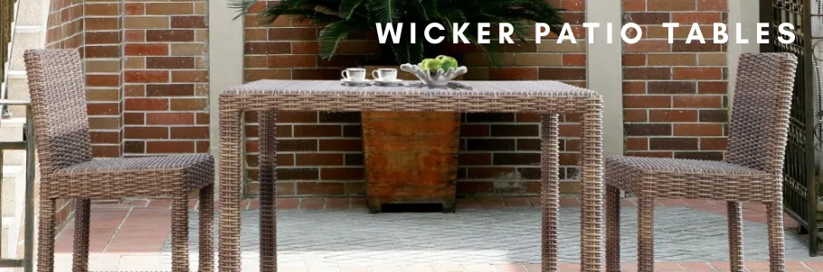 Wicker Patio Tables