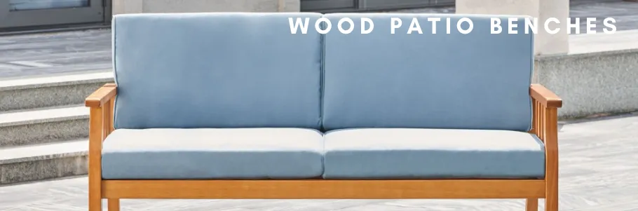 Wood Patio Benches