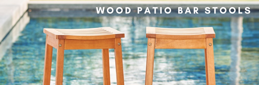 Wood Patio Bar Stools