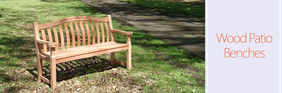 Wood Patio Benches