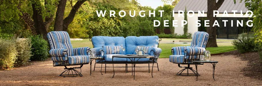 Wrought Iron Patio Deep Seating