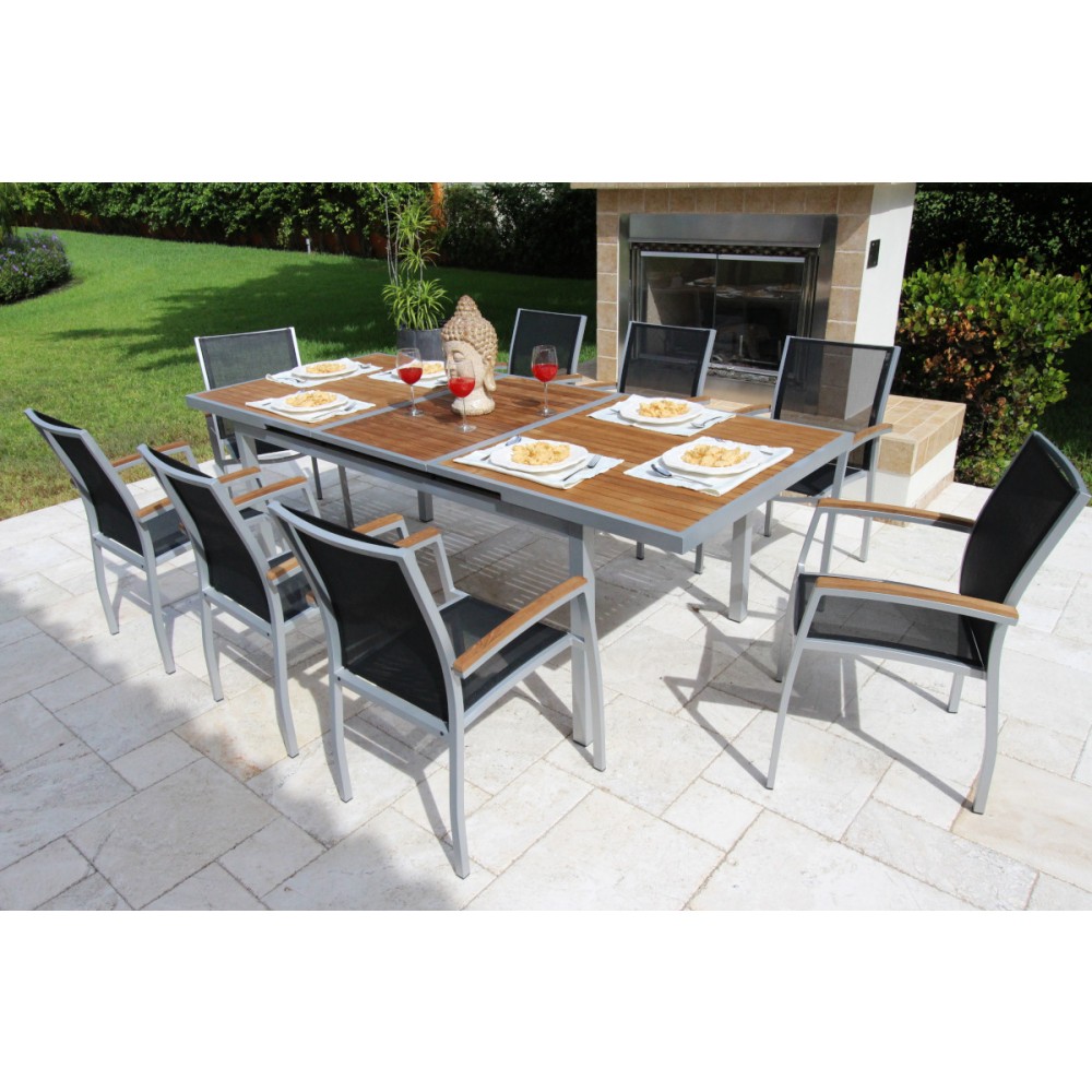 Bellini Home and Garden Galliano 7 and 9 Pc Dining Set in Seagul with ...