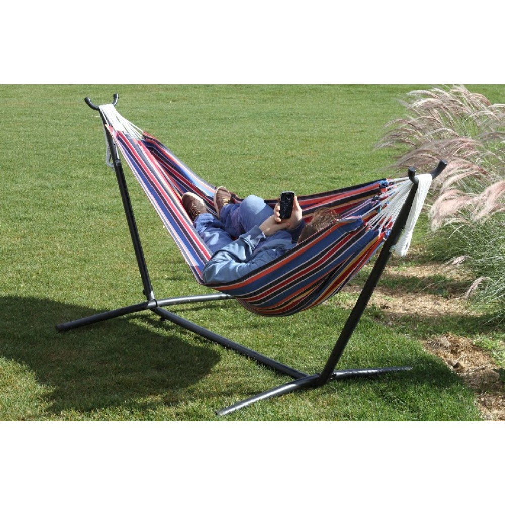Vivere Combo - Double Hammock with Stand (9ft) | Home