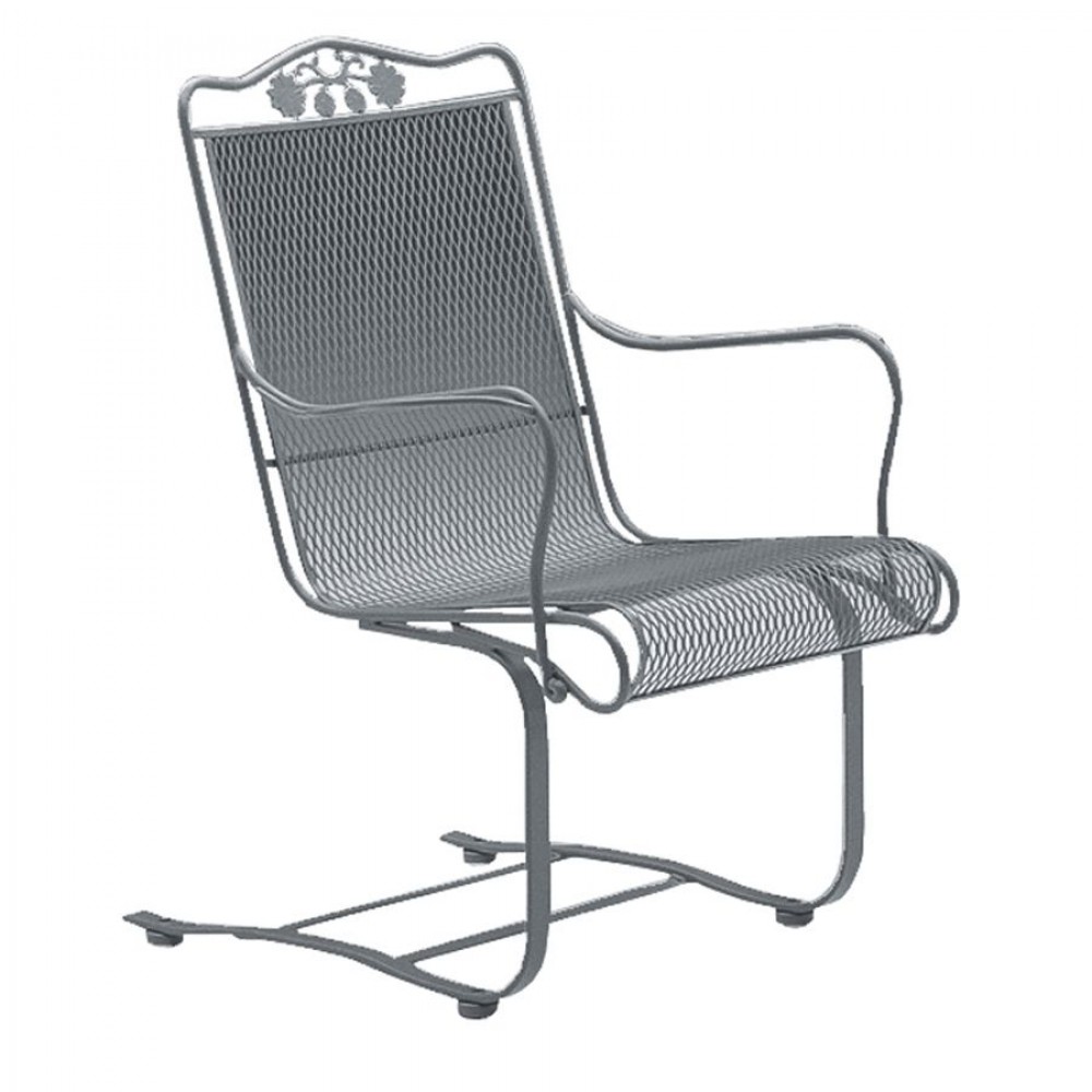 Woodard High Back Spring Base Chair with Optional Seat Cushion | Home ...