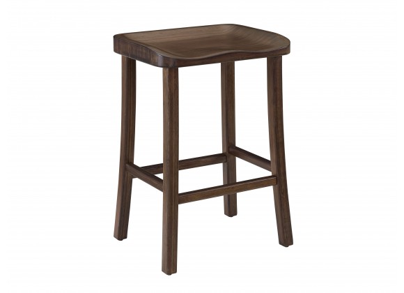 Greenington Tulip Counter Height Stool Black Walnut - Set of Two- Front Side Angle