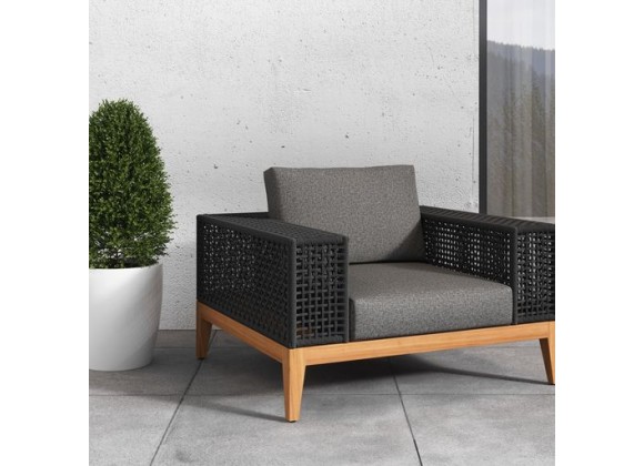 Sunpan Salerno Armchair - Gracebay Grey - Lifestyle