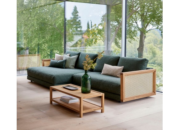 Cane-Line Scale Armrest Left Oak Side View