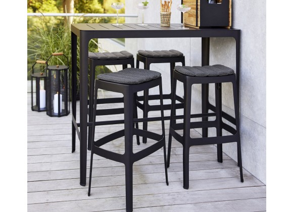 Cane-Line Cut Bar Chair, High,-03