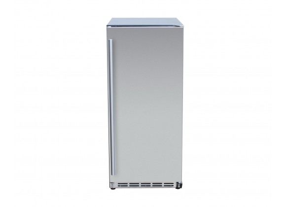 TrueFlame 15" Outdoor Rated Fridge With Stainless Door - Front