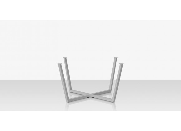 Source Furniture Contemporary Flat X 49 Style Dining Table Base Front