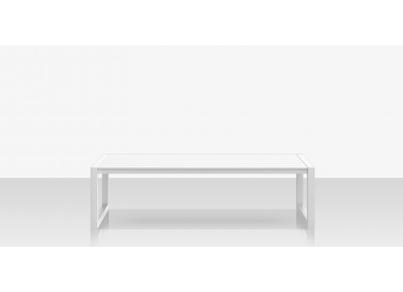 Source Furniture Iconic Aluminum Small Rectangular Coffee Table  
