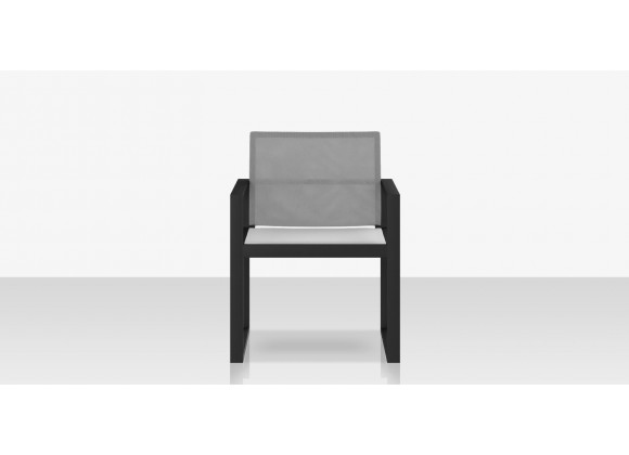 Source Furniture Iconic Aluminum Sling Dining Arm Chair 