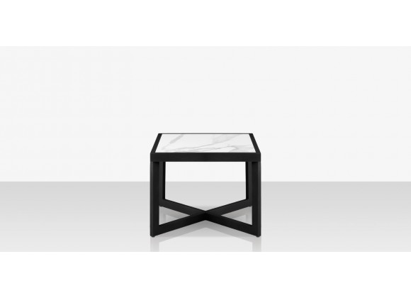 Source Furniture Iconic Aluminum Large 26'' Wide Square Side Table 
