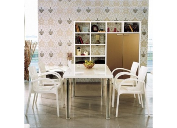Compamia Dejavu Polycarbonate Arm Chair - Set of 4