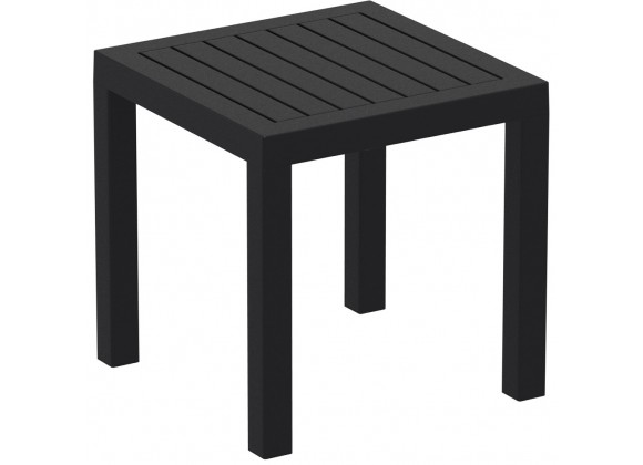Ocean Square Resin Side Table - Black