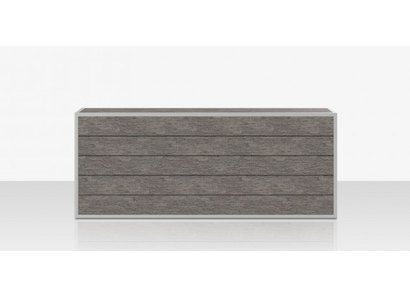 Source Furniture Mod Seat Structure - Slatted Gray Front
