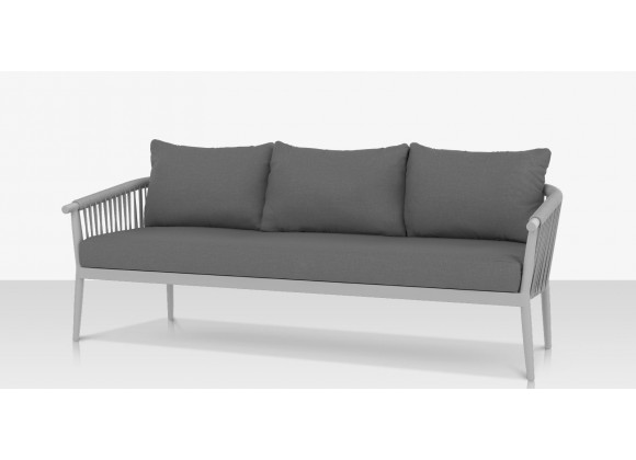 Source Furniture Vines Sofa Silver Angle
