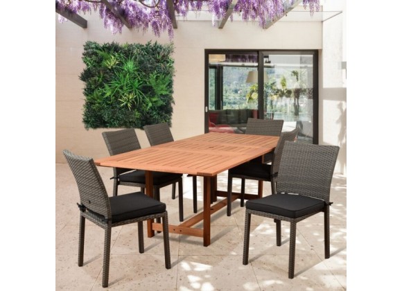 Amazonia Damian 6 Piece Rectangular Patio Dining Set