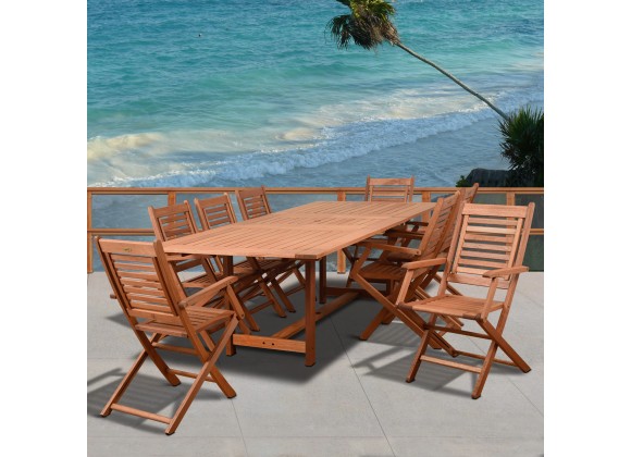 Amazonia Brandon 9 Piece Rectangular Patio Dining Set