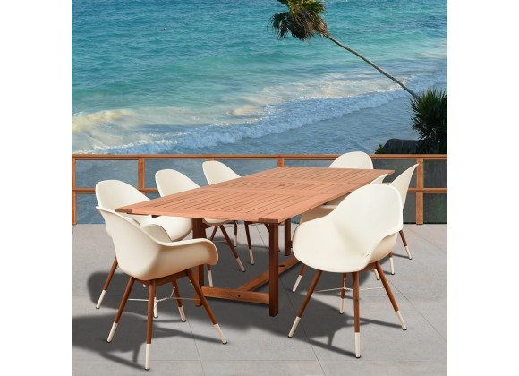 Amazonia Charlotte 9 Piece Rectangular Patio Dining Set