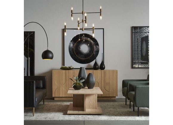 Sunpan Pasadena Wall Mirror Black - Lifestyle