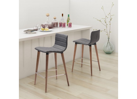 Jericho Counter Stool in Gray - Lifestyle