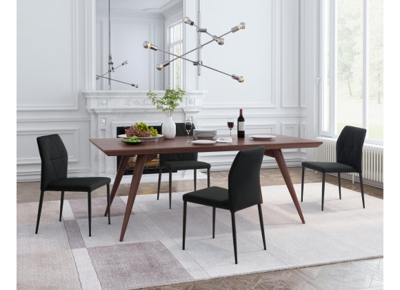 Zuo Modern Revolution Dining Chair in Black - Lifestyle