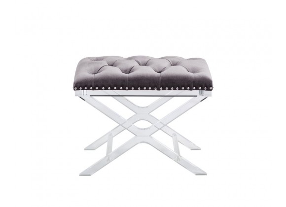 SUNPAN Allura Bench - Light Grey, Frontview