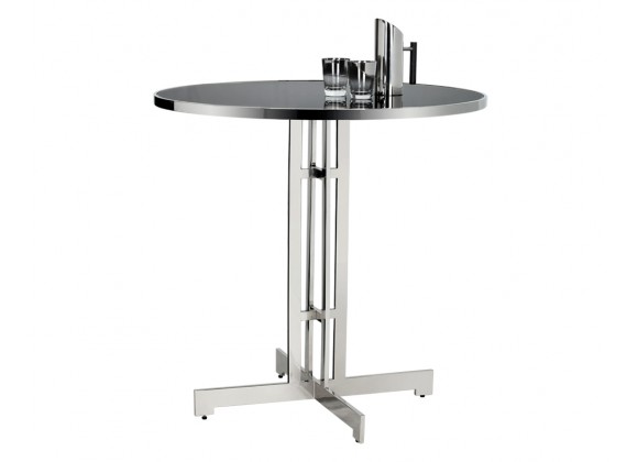 Sunpan Alba Bar Table - Angled with Decor