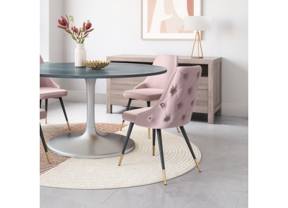 Zuo Modern Piccolo Dining Chair in Pink - Lifestyle