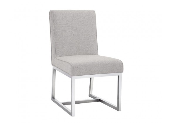 SUNPAN Miller Dining Chair - Marble/Quarry, Angled View