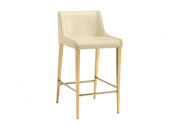 Lawrence Counter Stool - Almond - Angled View