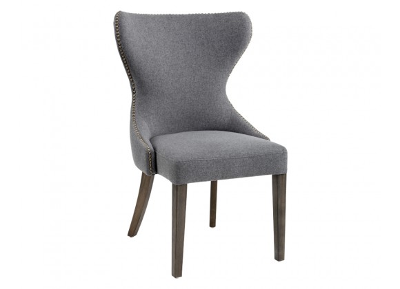 Sunpan Ariana Dining Chair - Dark Grey - Angled