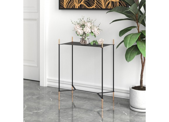 Zuo Modern Austin Side Table Black and Gold - Lifestyle