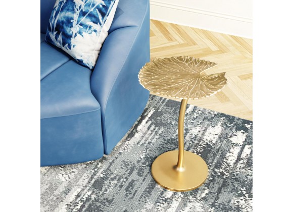 Zuo Modern Lily Side Table Gold - Lifestyle