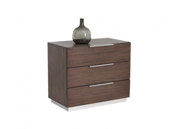  Sunpan Konrad Nightstand - Angled with Decor