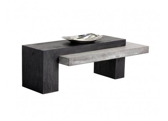 Sunpan Zoron Coffee Table - Rectangular - With Decor