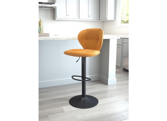 Zuo Modern Salem Barstool in Yellow - Lifestyle