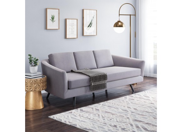 Zuo Modern Divinity Sofa in Gray - Lifestyle